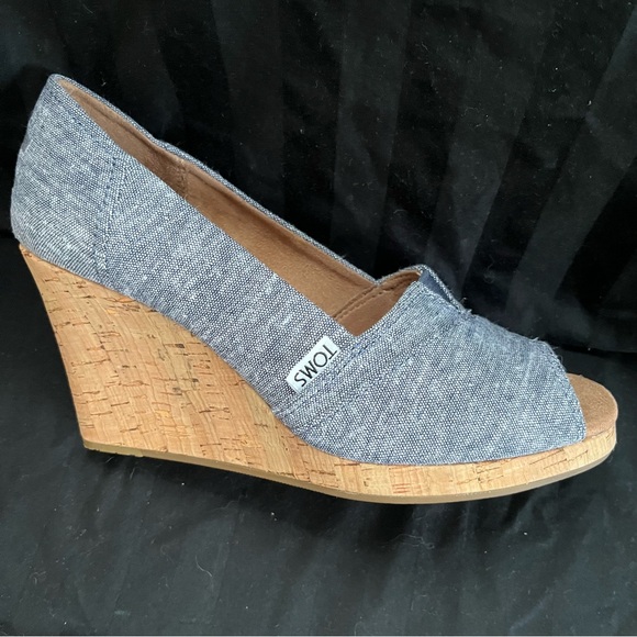Tom’s classic wedge sandal women’s size 6.5W US. - Picture 4 of 6